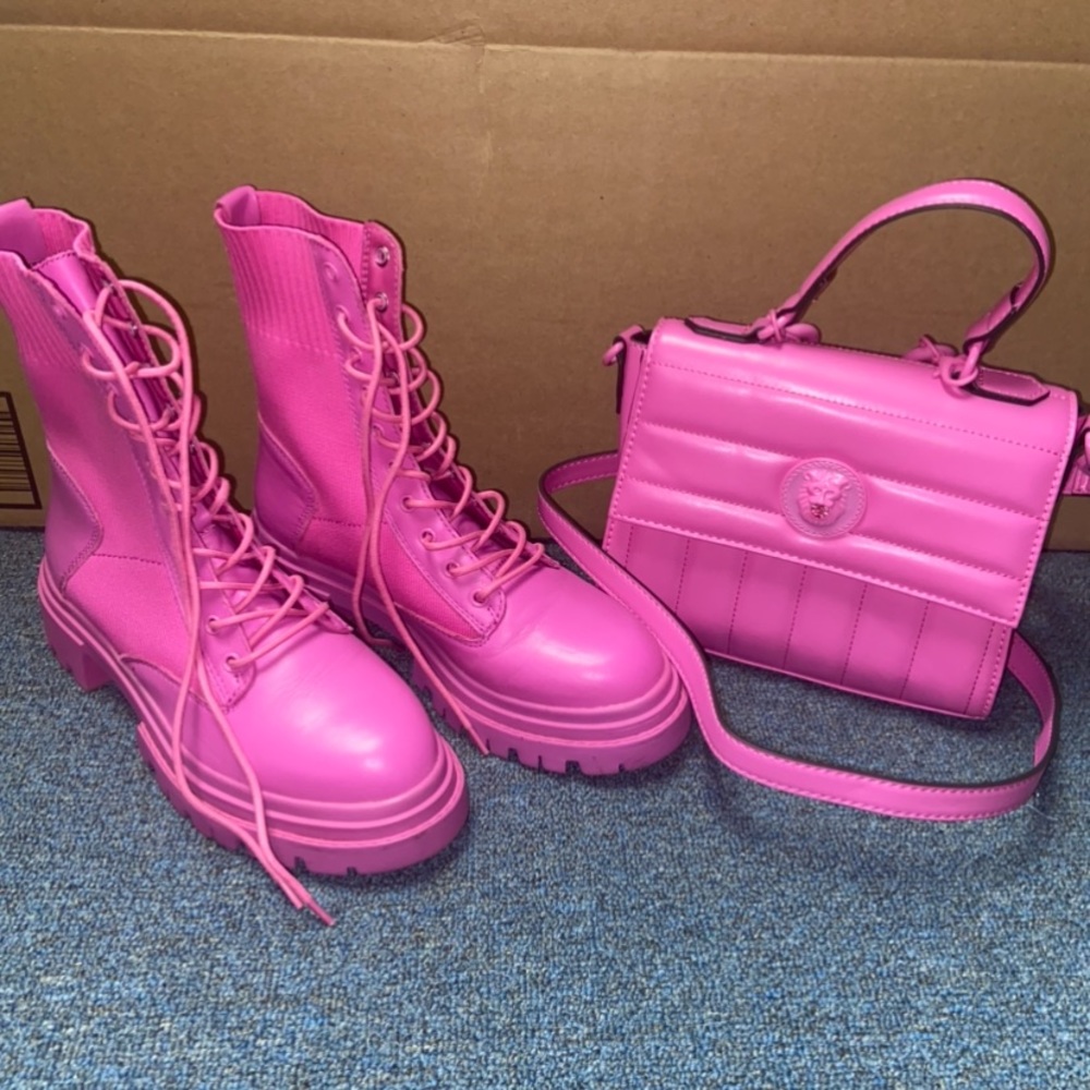 Boots with Matching Crossbody
